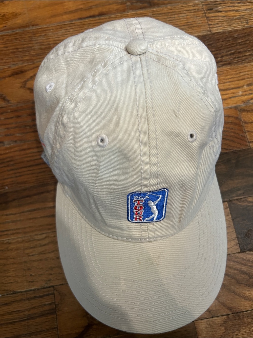 The Game Cream Tour Golfer Logo Cap